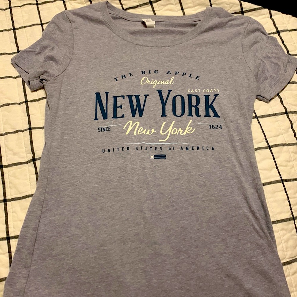 Vintage y2k New York shirt color gray size s/m